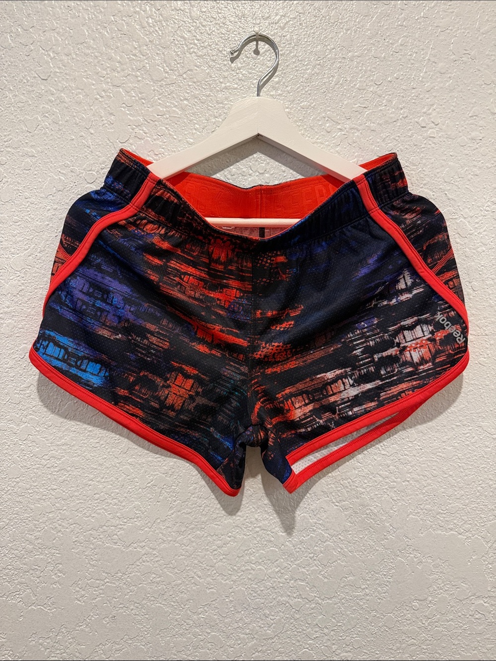 Reebok Black Athletic Shorts with Red Trim